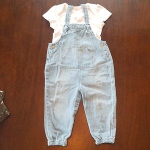 Gap overalls with onesie
